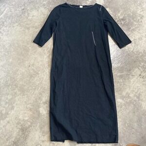 Replika Dress Womens Size 10‎ Black Midi Cotton 3/4 Made In lebanon